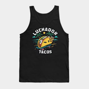 Luchador Tacos Tank Top